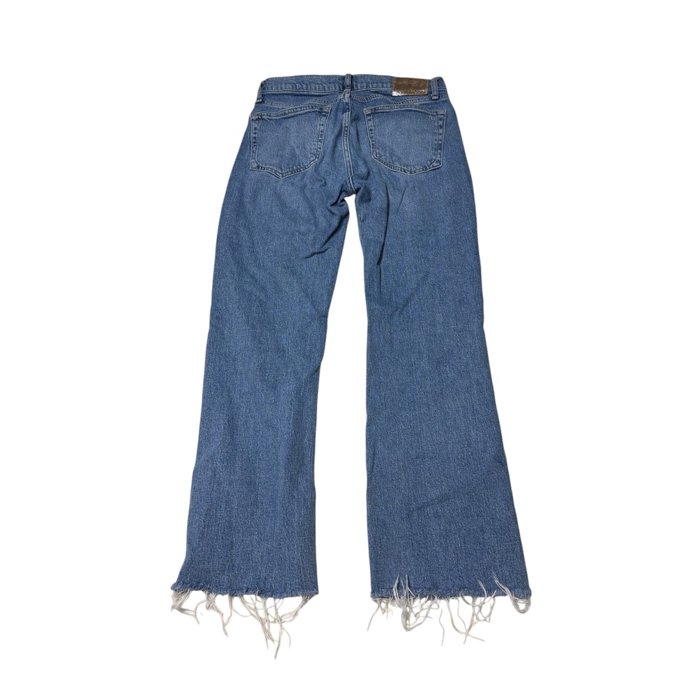 Rag & Bone Peyton Mid-Rise Bootcut Jeans Benson Wash Raw Hem Womens Size 26X27 - Picture 6 of 13